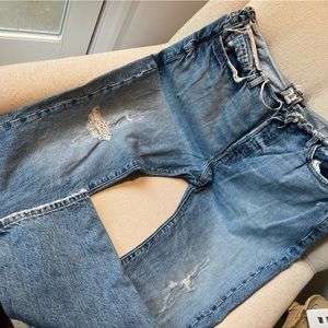 Frame Denim Le Slouch distressed jeans